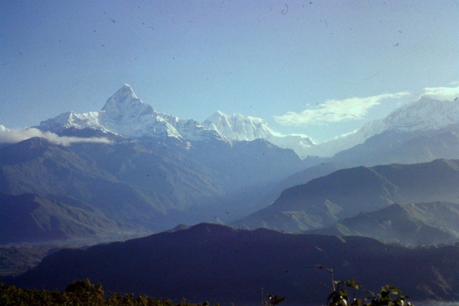 The Annapurna Range in central Nepal 1989