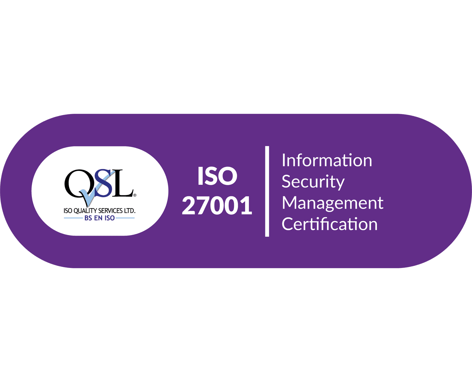 ISO QSL Cert ISO 27001 Custom