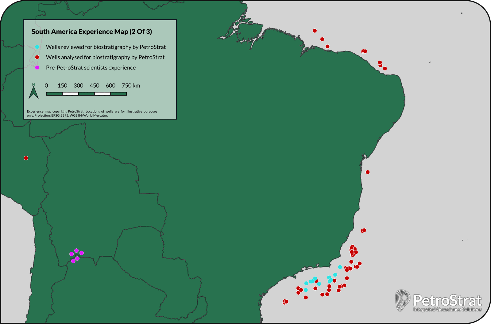 PetroStrat Experience Map America South 2
