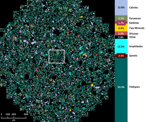 PetroStrat Mineral Map Bulk Mineralogy Olivine Volcanic Sand