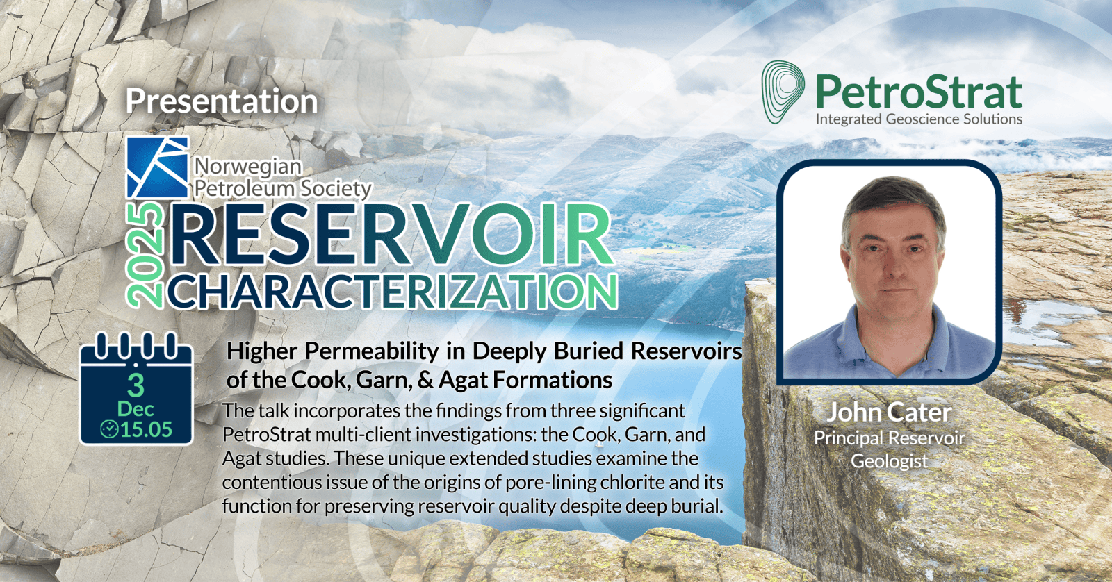 PetroStrat presenting at Reservoir Characterization 2025 in Stavanger Talk Details